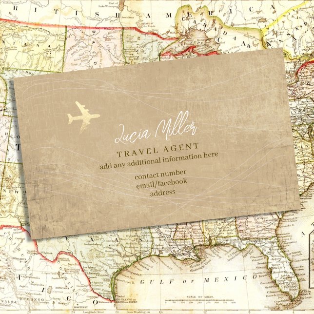 Classy Business Card for a Travel Agent Consultant (Creator Uploaded)