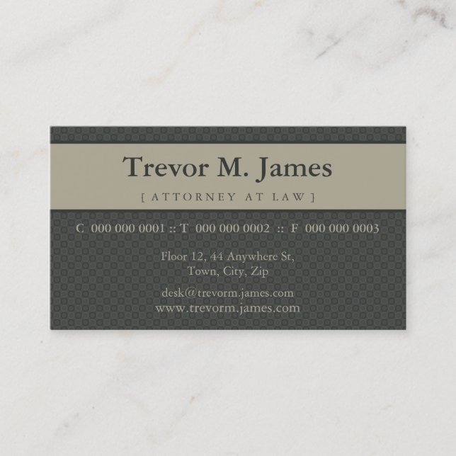 CLASSY BUSINESS CARD :: stately 4L (Front)