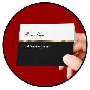 Classy Business Thank You Card