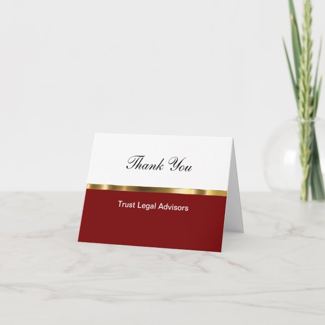 Classy Business Thank You Cards (Front)