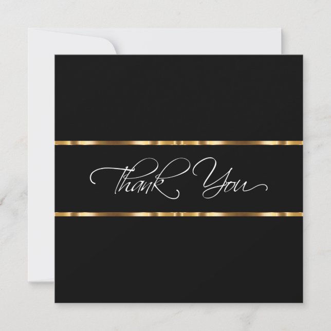 Classy Business Thank You Cards Logo Template (Front)