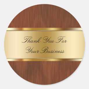 Classy Business Thank You Stickers