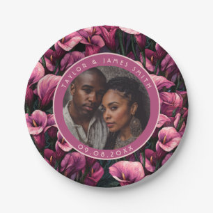 Classy Calle Lilies Plates For Bachelorette Party