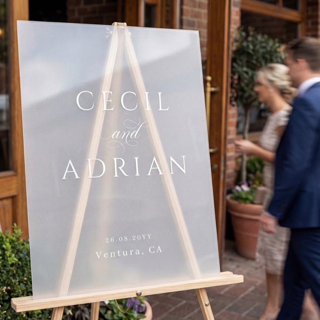 Classy Calligraphy Semi Transparent Wedding (Créateur téléchargé)