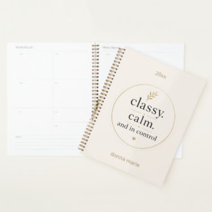 Classy Calm and In Control Productivity  Planner