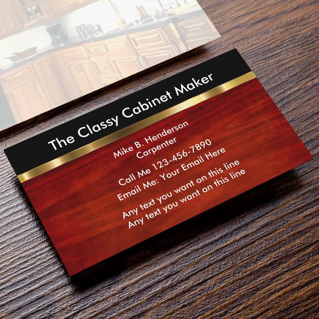 Classy Carpenter Business Cards (Creator Uploaded)