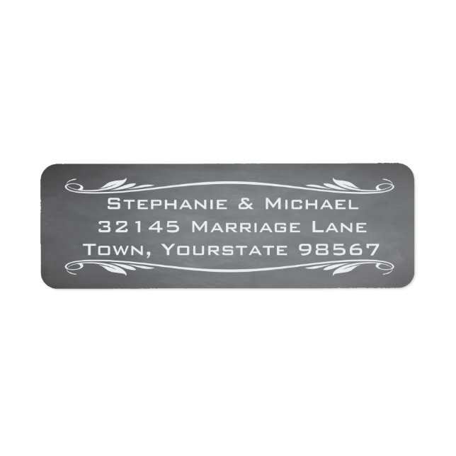 Classy Chalkboard Addres Labels (Front)