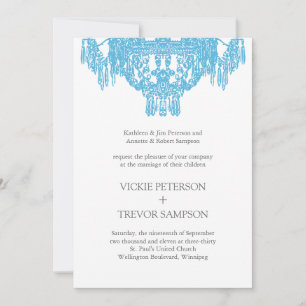 Classy Chandelier Wedding Invitations