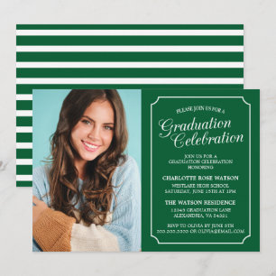 CLASSY CHIC ELEGANT GRADUATION PARTY INVITATION