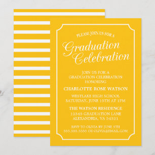 CLASSY CHIC ELEGANT GRADUATION PARTY INVITATION
