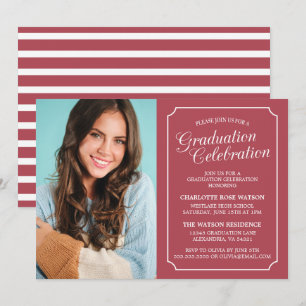 CLASSY CHIC ELEGANT GRADUATION PARTY INVITATION