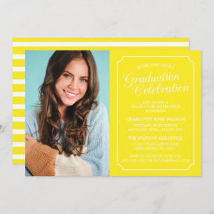 CLASSY CHIC ELEGANT GRADUATION PARTY INVITATION
