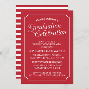 CLASSY CHIC ELEGANT GRADUATION PARTY INVITATION