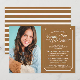 CLASSY CHIC ELEGANT GRADUATION PARTY INVITATION