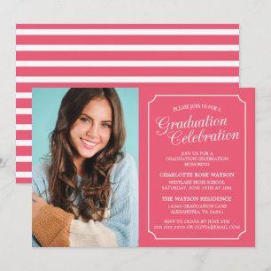 CLASSY CHIC ELEGANT GRADUATION PARTY INVITATION