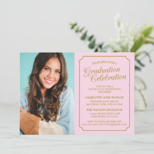 CLASSY CHIC ELEGANT GRADUATION PARTY INVITATION