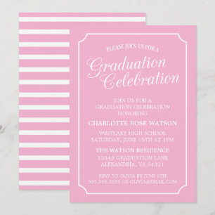 CLASSY CHIC ELEGANT GRADUATION PARTY INVITATION