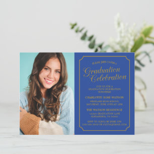 CLASSY CHIC ELEGANT GRADUATION PARTY INVITATION