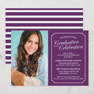 CLASSY CHIC ELEGANT GRADUATION PARTY INVITATION