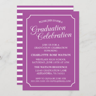 CLASSY CHIC ELEGANT GRADUATION PARTY INVITATION