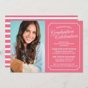 CLASSY CHIC ELEGANT GRADUATION PARTY INVITATION