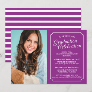 CLASSY CHIC ELEGANT GRADUATION PARTY INVITATION