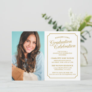 CLASSY CHIC ELEGANT GRADUTY INVITATION PARTI