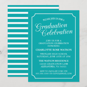 CLASSY CHIC ELEGANT GRADUTY INVITATION PARTI