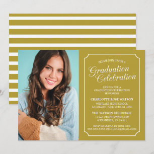 CLASSY CHIC ELEGANT GRADUTY INVITATION PARTI