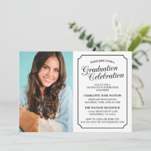 CLASSY CHIC ELEGANT GRADUTY INVITATION PARTI