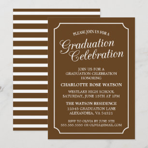 CLASSY CHIC ELEGANT GRADUTY INVITATION PARTI
