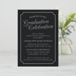 CLASSY CHIC ELEGANT GRADUTY INVITATION PARTI