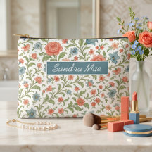 Classy Chic Floral Art Pattern Toiletry Bag