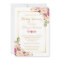 Classy Chic Floral Golden Frame Baby Shower