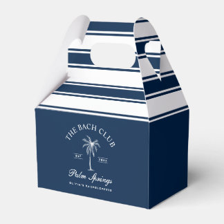 Classy Chic Navy and White Bachelorette Favor Box