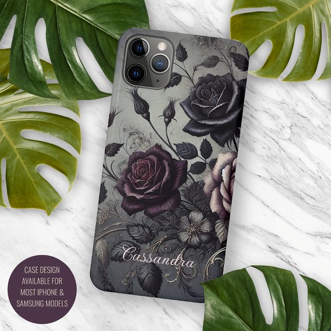 Classy Chic Roses Fine Art Botanical Painting iPhone Case (Creator Uploaded)