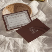 Classy Chocolate Brown Lace Old Money Wedding