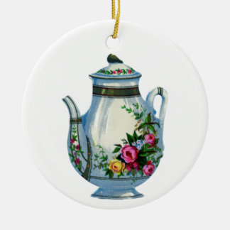 Classy Christmas Ornament Ceramic Round Tea Cup