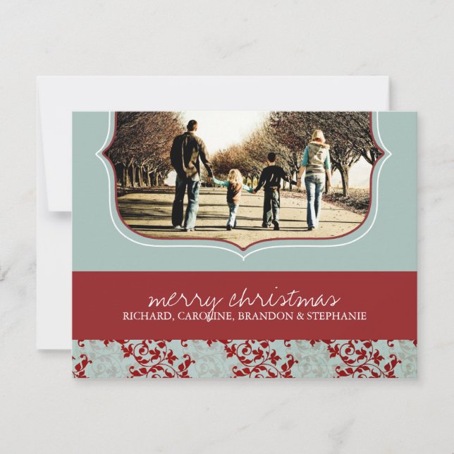 Classy Christmas Photo Card (Front)