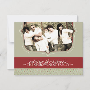 Classy Christmas Photo Card