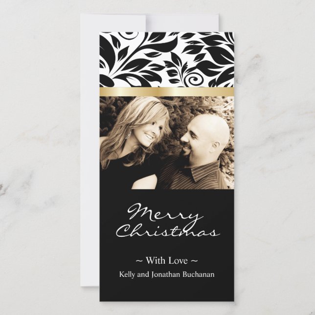 Classy Christmas Photo Card (Front)