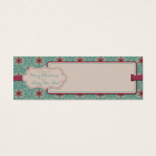 Classy Christmas Skinny Gift Tag