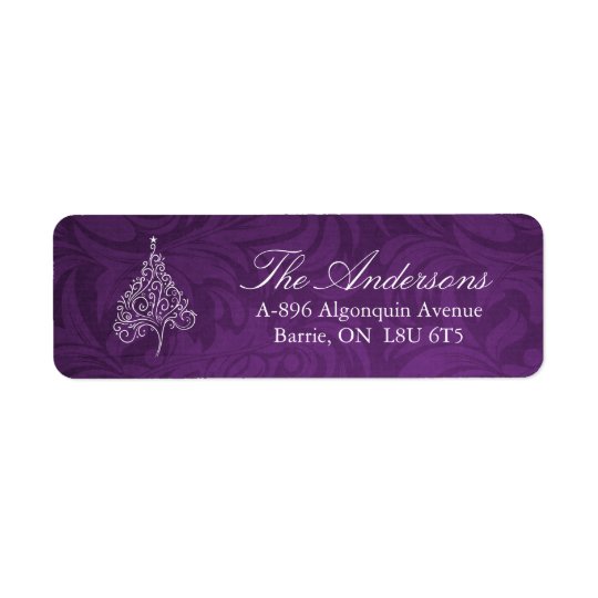 Classy Christmas Tree Address Labels