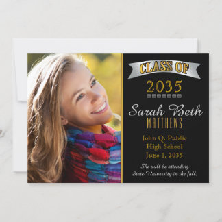 Classy Class 2023 Graduation Photo Announcement