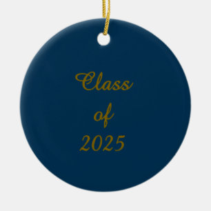 Classy Class of 2025 Ceramic Ornament
