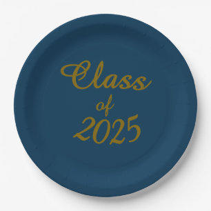 Classy Class of 2025 Paper Plate