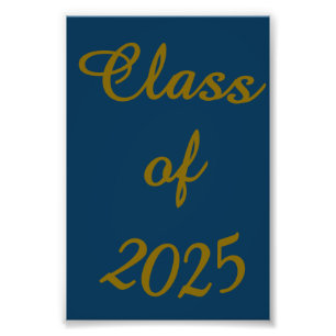 Classy Class of 2025 Photo Print
