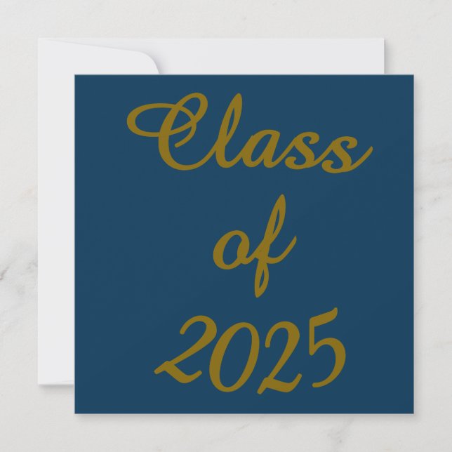 Classy Class of 202X Flat Card (Front)