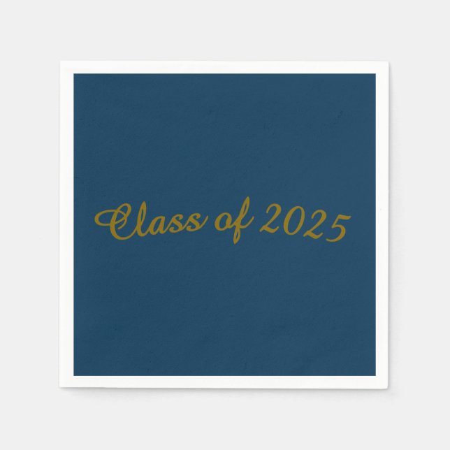Classy Class of 202X Paper Napkin (Front)