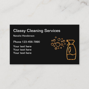 Classy Cleaning Services Business Card